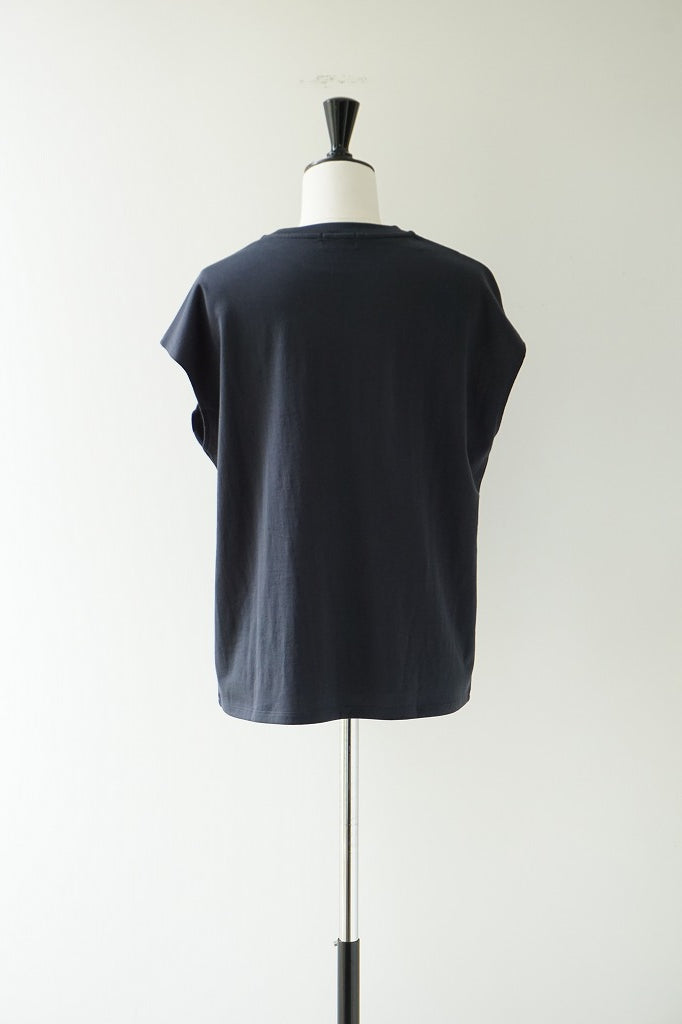 再入荷　LIFiLL(リフィル) COTTONY SLEEVELESS TEE　GREYSH NAVY
