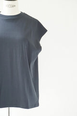 再入荷　LIFiLL(リフィル) COTTONY SLEEVELESS TEE　GREYSH NAVY