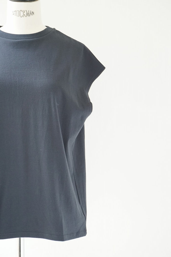 再入荷　LIFiLL(リフィル) COTTONY SLEEVELESS TEE　GREYSH NAVY