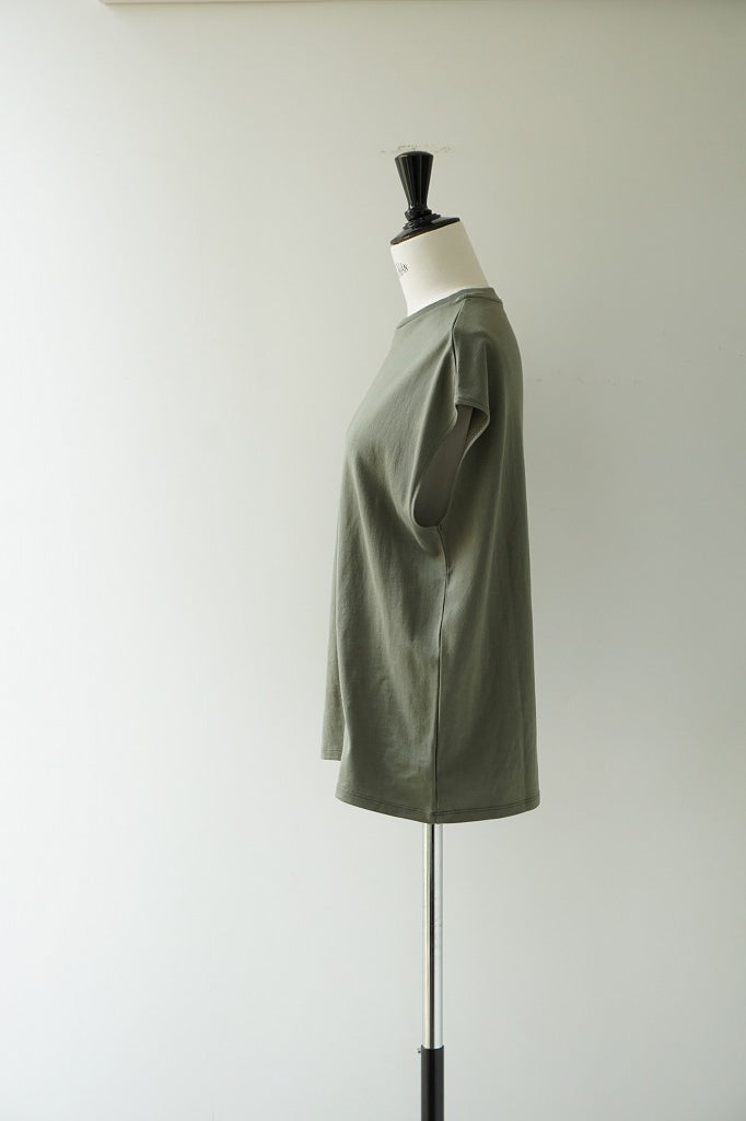 再入荷　LIFiLL(リフィル) COTTONY SLEEVELESS TEE　OLIVE