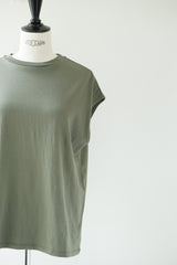 再入荷　LIFiLL(リフィル) COTTONY SLEEVELESS TEE　OLIVE