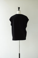 再入荷　LIFiLL(リフィル) COTTONY SLEEVELESS TEE　BLACK