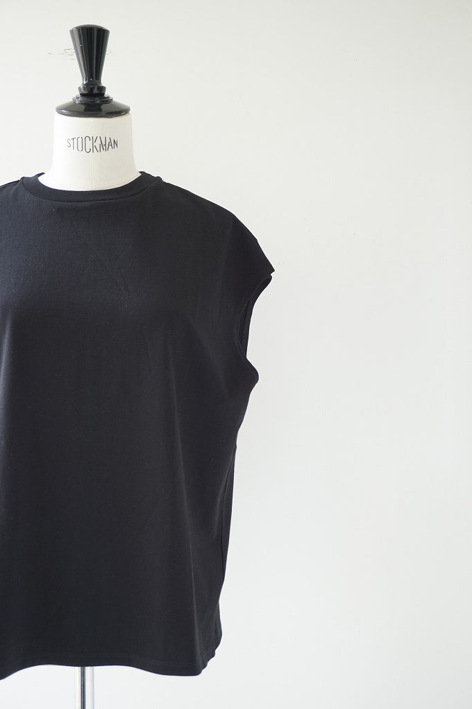 再入荷　LIFiLL(リフィル) COTTONY SLEEVELESS TEE　BLACK