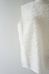 mizuiro-ind(ミズイロインド) hand cut frill N/S プルオーバー　kinari