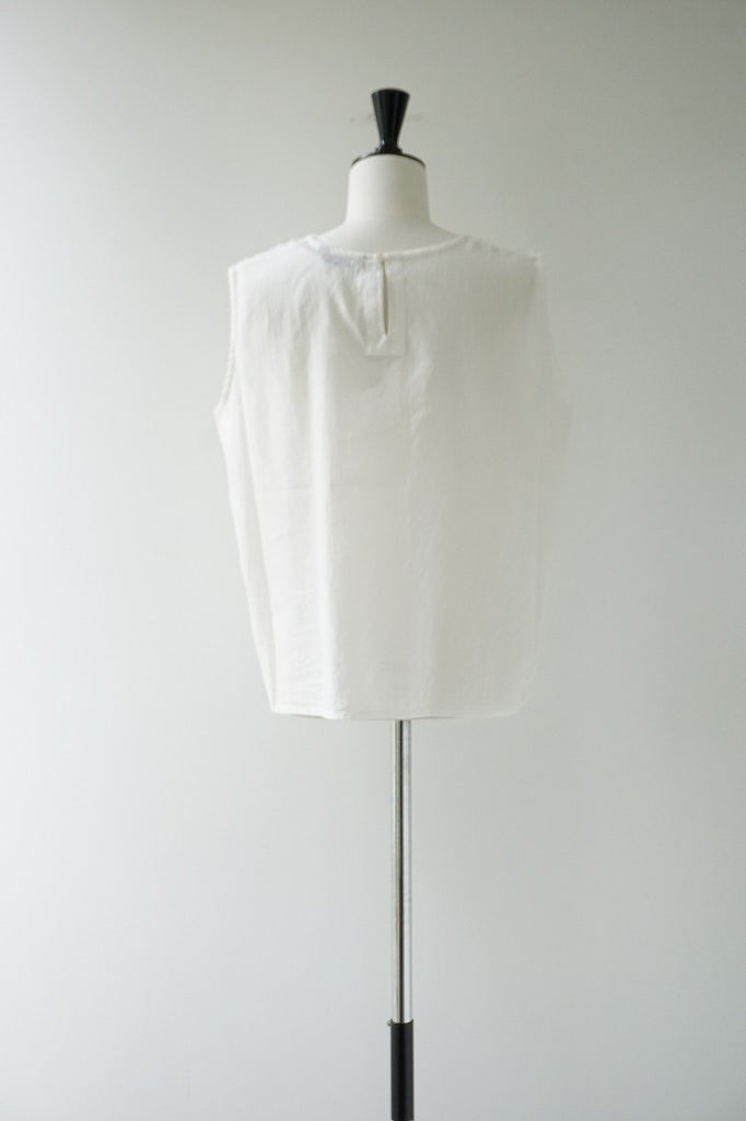mizuiro-ind(ミズイロインド) hand cut frill N/S プルオーバー　kinari