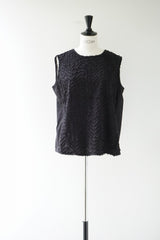mizuiro-ind(ミズイロインド) hand cut frill N/S プルオーバー　black