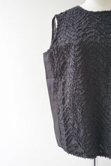 mizuiro-ind(ミズイロインド) hand cut frill N/S プルオーバー　black