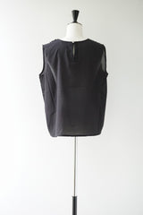 mizuiro-ind(ミズイロインド) hand cut frill N/S プルオーバー　black