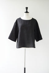 fog linen work(フォグリネンワーク)　アニヤトップ　ブラック　　