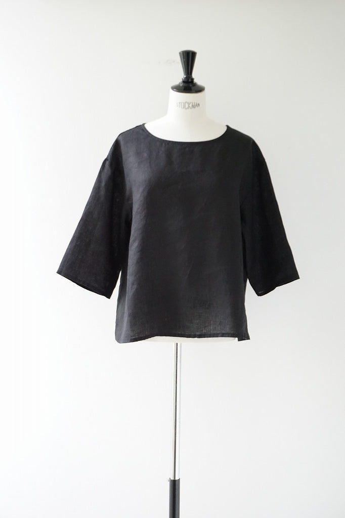 fog linen work(フォグリネンワーク)　アニヤトップ　ブラック　　
