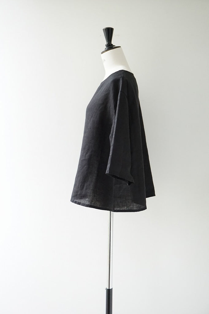 fog linen work(フォグリネンワーク)　アニヤトップ　ブラック　　