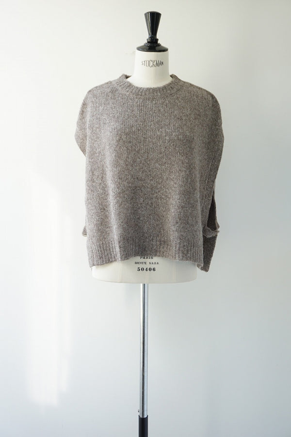 utilite(ユティリテ)melange wool クルーネックベスト