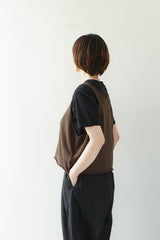 mizuiro-ind(ミズイロインド) U neck short vest