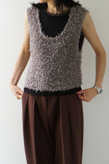 a'nuke(アンヌーク)　Mixyarn Knit Vest 在庫はカラーサイズ欄参照