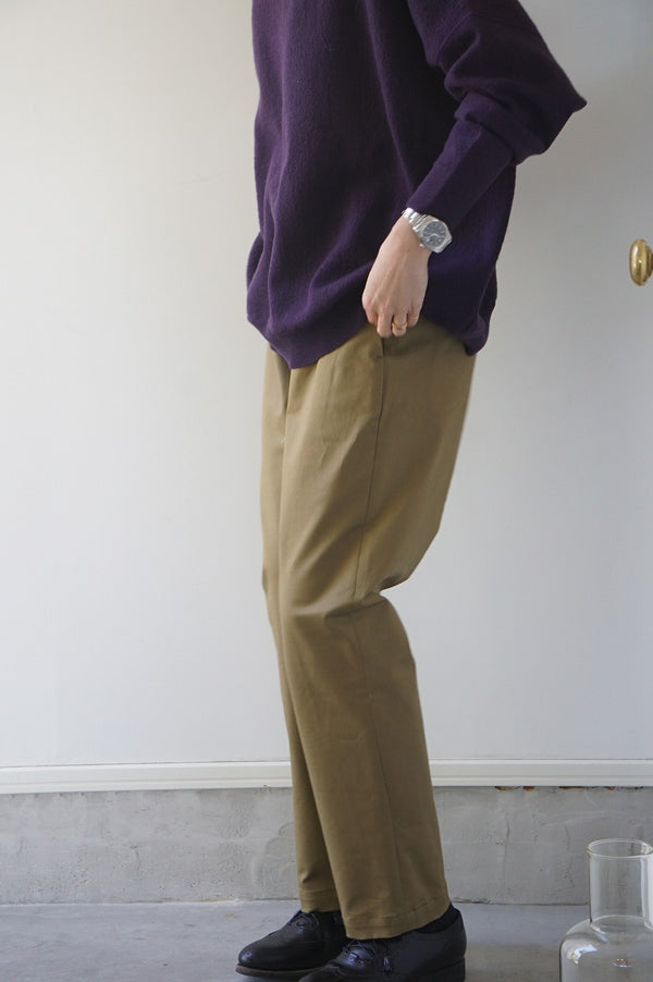 maison de soil(メゾンドソイル)　WOOL FLANNEL EASY TAPERED PANTS