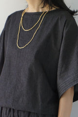 再入荷　fog linen work (フォグリネンワーク)ビーズネックレス　Lサイズ