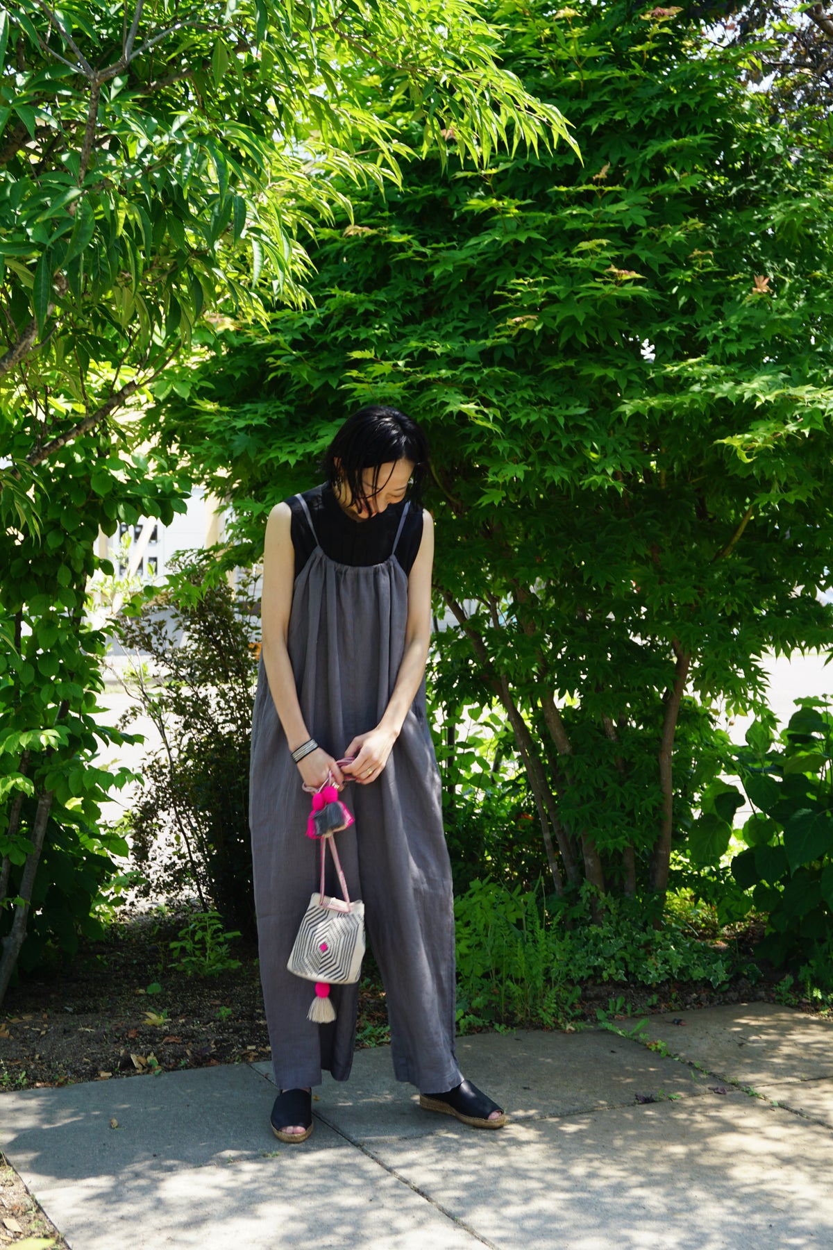 ten / fog linen work ⿻ リネン サロペットパンツ 当店別注】fog linen work / リネンサロペット（サイズ1