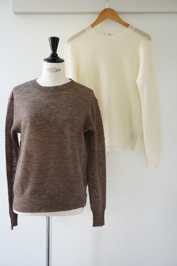 HAU(ハウ)  knit tops fine alpaca