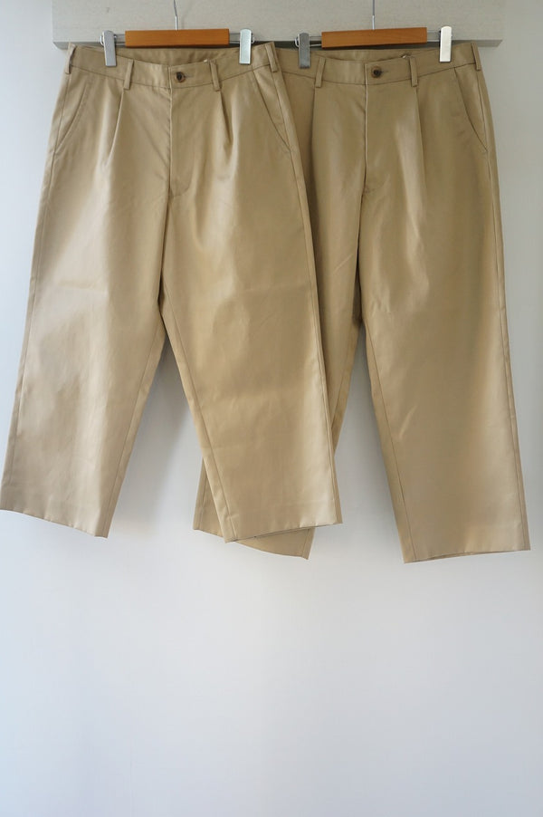 maison de soil(メゾンドソイル)　WEST POINT ONE-TUCK TROUSER 　HOMME