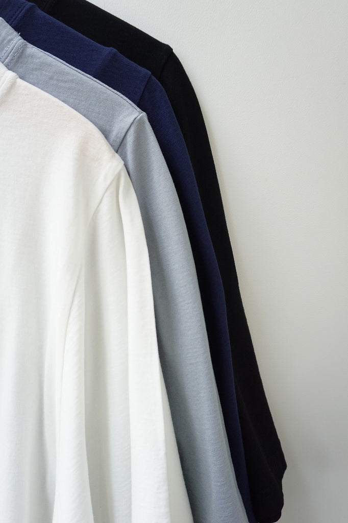 再入荷　UNIVERSAL SEVEN(ユニヴァーサルセブン) COOL強撚天竺　BIGスリーブTシャツ
