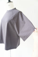 GALERIE TISSU（ギャルリティシュ) オーガニック空紡天竺　ラグランTシャツ