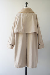 KHA:KI(カーキ)　REMOVAL　COLLAR COAT