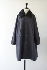 KHA:KI(カーキ)　REMOVAL　COLLAR COAT