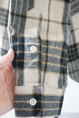 Yarmo(ヤーモ)　Ruffle Shirts Shaggy Check