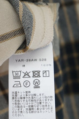 Yarmo(ヤーモ)　Ruffle Shirts Shaggy Check
