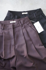 再入荷 a'nuke(アンヌーク)　Twill Satin Pants 在庫はカラーサイズ欄参照