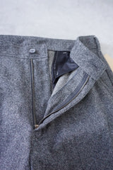 maison de soil(メゾンドソイル)　WOOL/NYRON FLANNEL ONE-TUCK TROUSERES