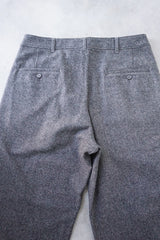 maison de soil(メゾンドソイル)　WOOL/NYRON FLANNEL ONE-TUCK TROUSERES