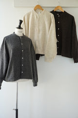 UNIVERSAL TISSU(ユニヴァーサルティシュ)  リサイクルウールパイル　スナップカーディガン