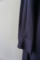 mizuiro-ind(ミズイロインド) T/R band collar long shrit