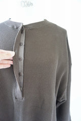 a'nuke(アンヌーク)　Waffle Loose Henlytops 在庫はカラーサイズ欄参照
