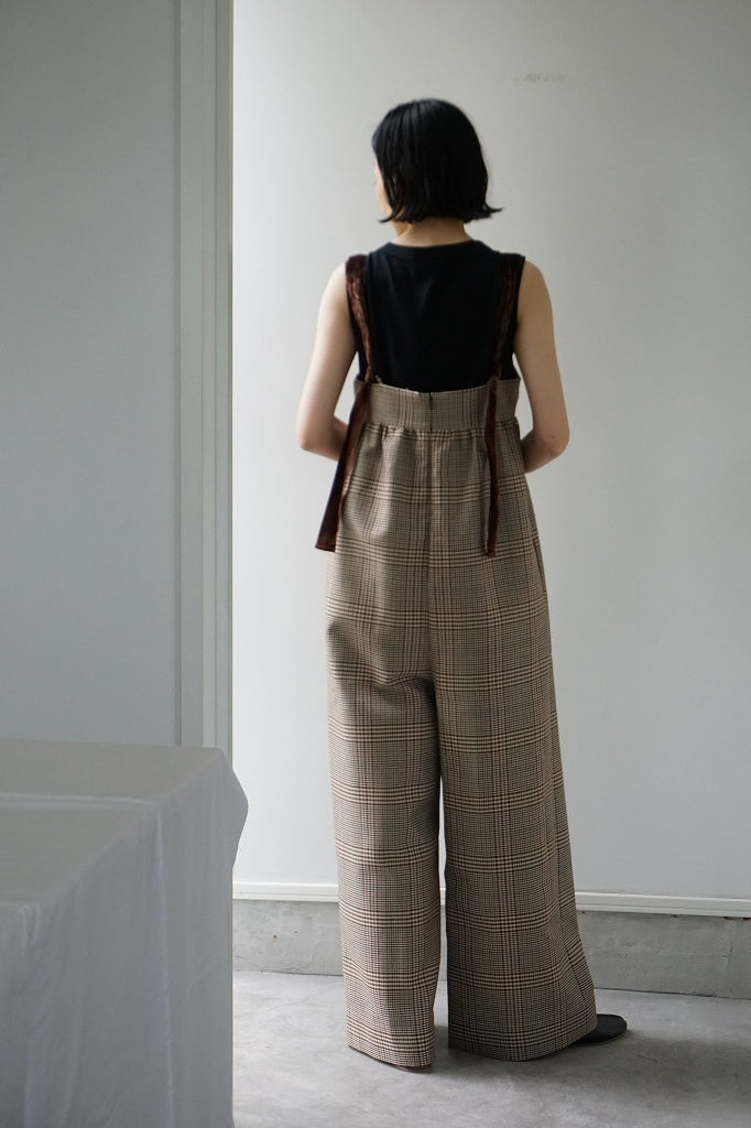 TODAYFUL（トゥデイフル）Check Wide Conbinaison 在庫はお問合せください