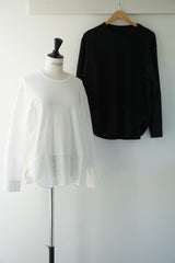 FACTORY(ファクトリー) 綿スムース×綿近江晒 シャツスリーブカットソー