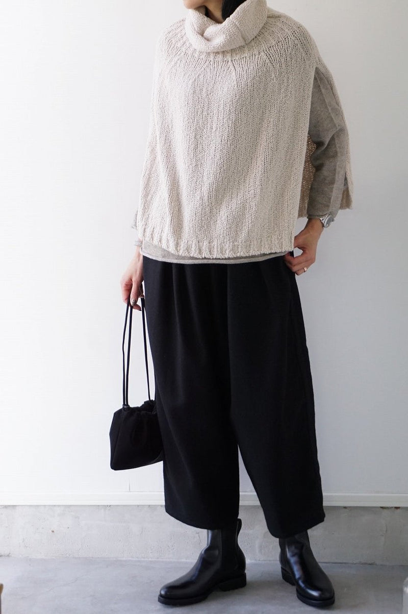 Calimar(カリマール）３GGTURTLE NECK PONCHO