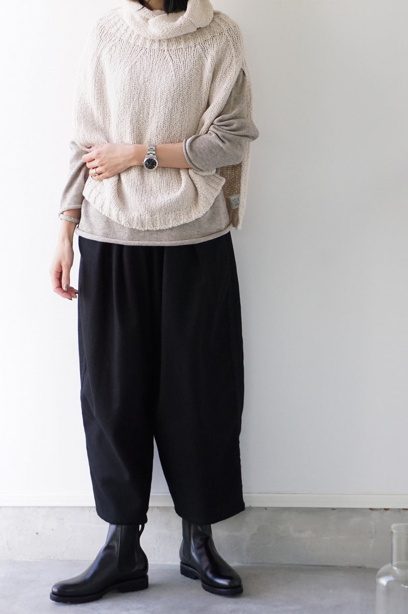 maison de soil(メゾンドソイル) PADDED SILK PLAIN NO COLLAR DOUBLE