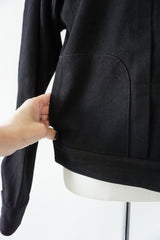 si-si-si comfort(スースースーコンフォート) ベーシックデニムジャケット　 BK INK