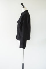 si-si-si comfort(スースースーコンフォート) ベーシックデニムジャケット　 BK INK