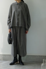 再入荷 FACTORY(ファクトリー) 綿ネル　タックキュロットパンツ
