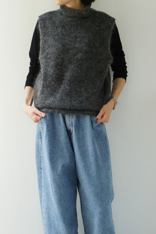 TODAYFUL（トゥデイフル）Woolmohair Turtle Knitvest 在庫はお問合せください