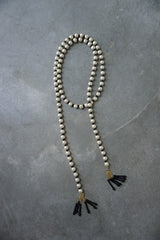 Harriss（ハリス）Cotton Pearl Lariat with Tassel