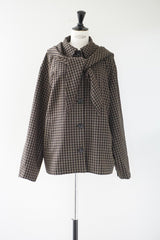 a'nuke(アンヌーク)　Check Coverall Jacket 在庫はカラーサイズ欄参照