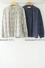 utilite(ユティリテ)　LIBERTY Print　スタンドカラーシャツ