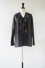 ROBE de PEAU（ローブデポー）2Way Frill Collar Blouse