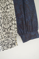 utilite(ユティリテ)　LIBERTY Print　スタンドカラーシャツ