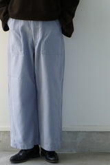 KHA:KI(カーキ)　WIDE FATIGUE TROUSERS
