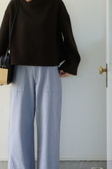 me.（ミードット）wonderool pile wide sleeve プルオーバー